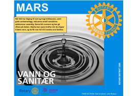 Månedens Rotarytema er vann og sanitærforhold